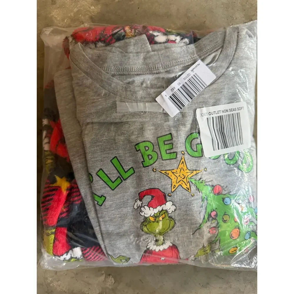 NEW! Size XL 14 Dr. Seuss The Grinch Christmas Unisex Family Matching Pajamas